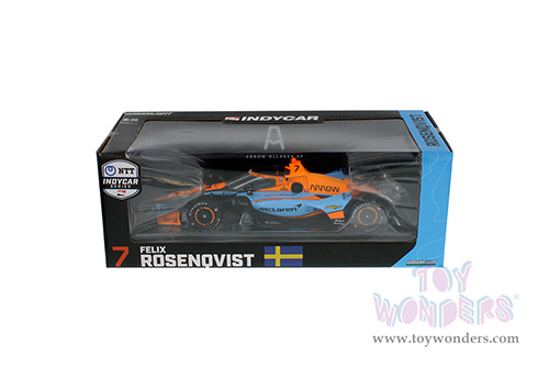 11149 Greenlight 2022 NTT IndyCar Series #7 Felix Rosenqvist Arrow McLaren SP model diecast car window box package