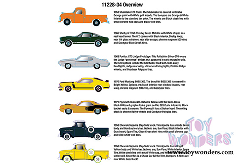 Castline M2 Machines - Drivers Release 34 (1/64 scale diecast model car, Asstd.) 11228/34