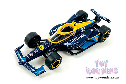 Greenlight - NTT IndyCar Series #48 Jimmie Johnson "Carvana" Chip Ganassi Racing (2021, 1/64 scale diecast model car, Blue/Yellow) 11501/48