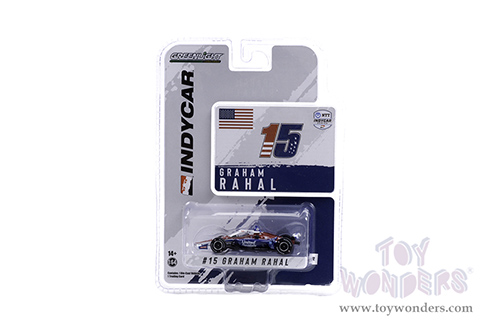 Greenlight - NTT IndyCar Series #15 Graham Rahal / Rahal Letterman Lanigan Racing, United Rentals (2021, 1/64 scale diecast model car, Red/Blue) 11511/48