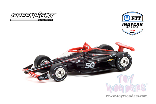 Greenlight - NTT IndyCar Series #12 Will Power / Team Penske, Verizon 5G (2021, 1/64 scale diecast model car, Black) 11512/48