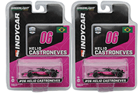 Greenlight - NTT IndyCar Series #06 Helio Castroneves / Meyer Shank Racing, AutoNation & SiriusXM (2022, 1/64 scale diecast model car, Black/Hot Pink) 11541/48