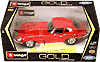 BBurago Gold - Jaguar "E" Coupe Hard Top (1961, 1:18, Red) 12044R burago cars diecast 1/18 scale models