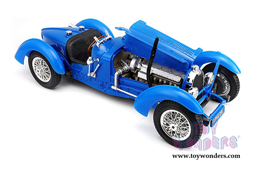 BBurago - Bugatti Type 59 (1934, 1/18 scale diecast model car, Blue) 12062BU/4