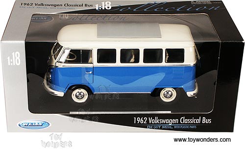 Welly - Volkswagen Classical Bus (1962, 1:18, Blue) 12531