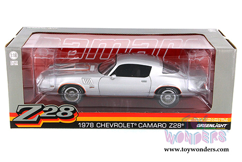 Greenlight - Chevrolet Camaro Z28 (1978, 1/18 scale diecast model car, Silver) 12900