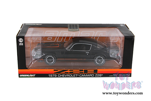 Greenlight - Chevrolet Camaro Z28 Hard Top (1979, 1/18 scale diecast model car, Black) 12905