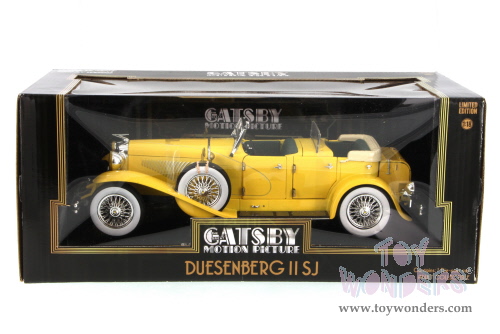 Greenlight - Duesenberg II SJ convertible from "The Great Gatsby" motion picture (1/18 scale diecast model car, Yellow) 12927
