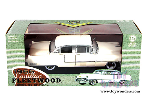 Greenlight - Cadillac Fleetwood S60 Hard Top (1955, 1/18 scale diecast model car, White) 12936