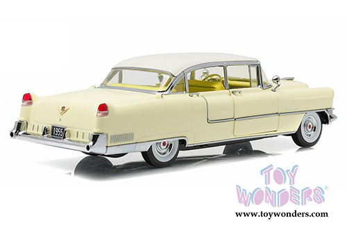 Greenlight - Cadillac Fleetwood S60 Hardtop (1955, 1/18 scale diecast model car, Yellow) 12937