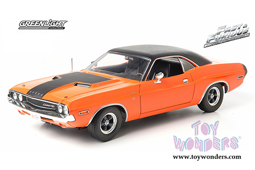 Greenlight Fast & Furious - Darden's Dodge Challenger Hard Top (1970, 1/18 scale diecast model car, Orange) 12947