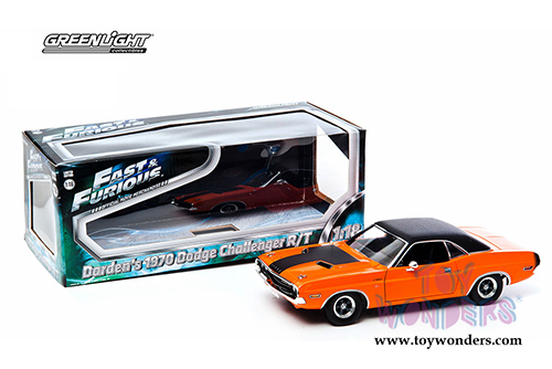 Greenlight Fast & Furious - Darden's Dodge Challenger Hard Top (1970, 1/18 scale diecast model car, Orange) 12947