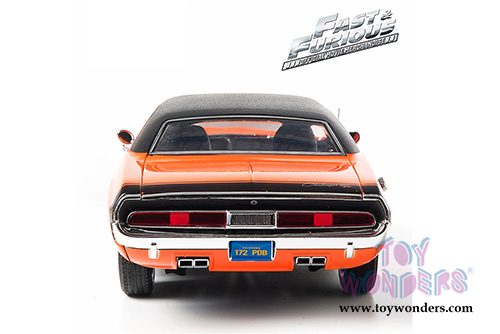 Greenlight Fast & Furious - Darden's Dodge Challenger Hard Top (1970, 1/18 scale diecast model car, Orange) 12947