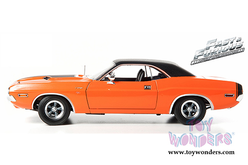 Greenlight Fast & Furious - Darden's Dodge Challenger Hard Top (1970, 1/18 scale diecast model car, Orange) 12947