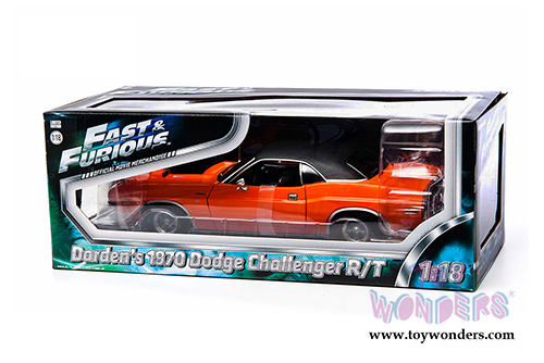 Greenlight Fast & Furious - Darden's Dodge Challenger Hard Top (1970, 1/18 scale diecast model car, Orange) 12947