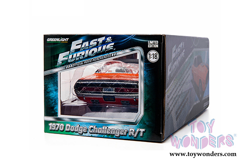 Greenlight Fast & Furious - Darden's Dodge Challenger Hard Top (1970, 1/18 scale diecast model car, Orange) 12947