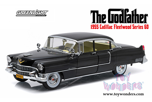 Greenlight - The Godfather Cadillac Fleetwood Series 60 Hard Top (1955, 1/18 scale diecast model car, Black) 12949