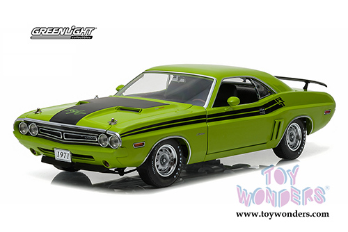 Greenlight - Dodge Challenger R/T Hemi Hard Top (1971, 1/18 scale diecast model car, Green Go) 12960
