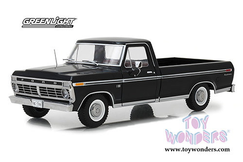 Greenlight - Ford F-100 Pickup Truck (1973, 1/18 scale diecast model car, Black) 12963