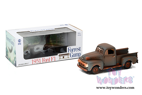 Greenlight - Forrest Gump Ford F1 Pickup Truck (1951, 1/18 scale diecast model car, Rusted Blue) 12968