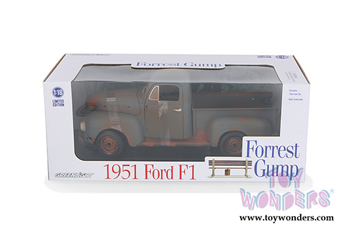 Greenlight - Forrest Gump Ford F1 Pickup Truck (1951, 1/18 scale diecast model car, Rusted Blue) 12968