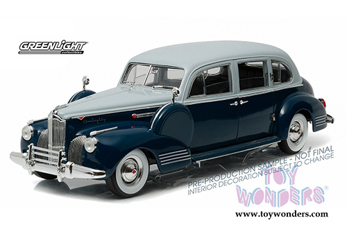 Greenlight - Packard Super Eighty One - Eighty Hard Top (1941, 1/18 scale diecast model car, Silver French Gray Metallic Duco and Barola Blue) 12970