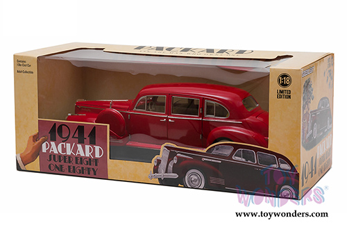 Greenlight - Packard Super Eighty One - Eighty Hard Top (1941, 1/18 scale diecast model car, Laguna Maroon) 12971