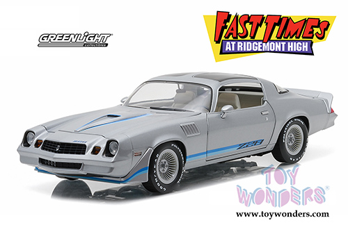 Greenlight -  Chevrolet&reg; Camaro&reg; Z/28 T-Top "Fast Times at Ridgemont High" Movie (1979, 1/18 scale diecast model car, Gray) 12986