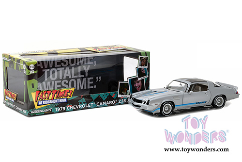 Greenlight -  Chevrolet&reg; Camaro&reg; Z/28 T-Top "Fast Times at Ridgemont High" Movie (1979, 1/18 scale diecast model car, Gray) 12986
