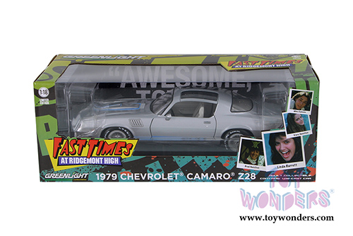 Greenlight -  Chevrolet&reg; Camaro&reg; Z/28 T-Top "Fast Times at Ridgemont High" Movie (1979, 1/18 scale diecast model car, Gray) 12986