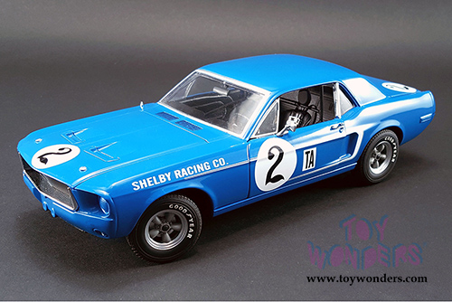Acme - Ford Shelby Mustang #2 Dan Gurney Hardtop (1967, 1/18 scale diecast model car, Blue) 12987