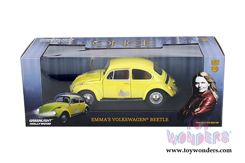 Greenlight Hollywood - Emma's Volkswagen Beetle | Once Upon A Time TV series (1/18 scale diecast model car, Yellow) 12993