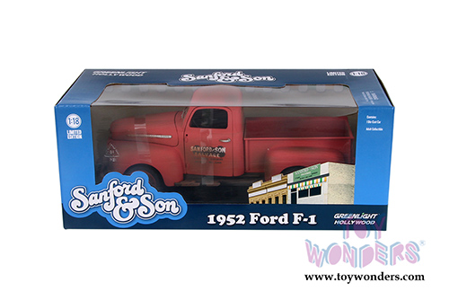 Greenlight - Sanford & Son Ford F1 Pickup Truck (1952, 1/18 scale diecast model car, Pink) 12997
