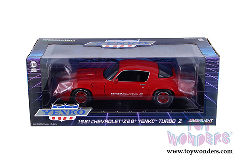 Greenlight Yenko - Chevrolet&reg; Z28&reg; Yenko&trade; Turbo Z Hard Top (1981, 1/18 scale diecast model car, Red) 12999