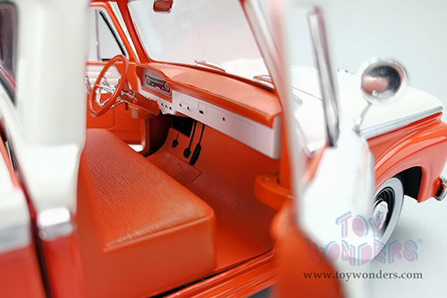 Sun Star - Ford F-100 Custom Cab Pickup (1965, 1/18 scale diecast model car, Orange/Cream) 1301