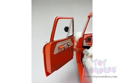 Sun Star - Ford F-100 Custom Cab Pickup (1965, 1/18 scale diecast model car, Orange/Cream) 1301