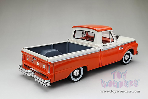 Sun Star - Ford F-100 Custom Cab Pickup (1965, 1/18 scale diecast model car, Orange/Cream) 1301