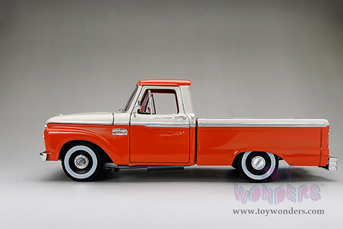 Sun Star - Ford F-100 Custom Cab Pickup (1965, 1/18 scale diecast model car, Orange/Cream) 1301