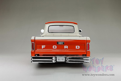 Sun Star - Ford F-100 Custom Cab Pickup (1965, 1/18 scale diecast model car, Orange/Cream) 1301