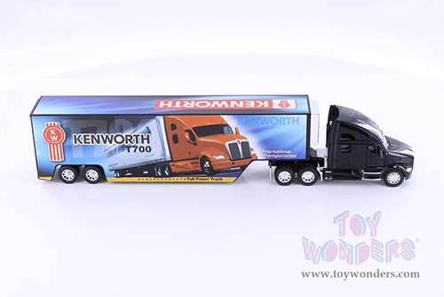 Kinsmart - Kenworth&reg; T700 Tractor with Container (13", 1/68 Scale diecast model car, Asstd.) 1302D