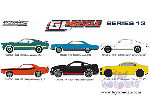 Greenlight - GL Muscle Series 13 Assortment (1/64 scale diecast model car, Asstd.) 13130/48