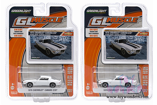 Greenlight - GL Muscle Series 13 - Chevrolet Camaro Z/28 Hard Top (1970, 1/64 scale diecast model car, Classic White) 13130/C