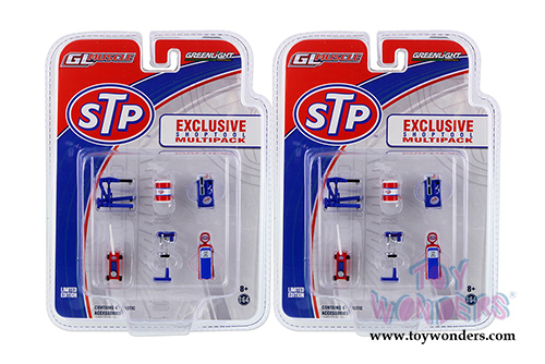Greenlight - GL Muscle Vintage Shop Tools STP Oil (6 pc. set, 1:64 Scale) 13155