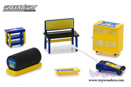 Greenlight - GL Muscle Shop Tools Michelin Tires (6 pc. set, 1:64 Scale) 13161