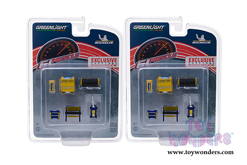 Greenlight - GL Muscle Shop Tools Michelin Tires (6 pc. set, 1:64 Scale) 13161