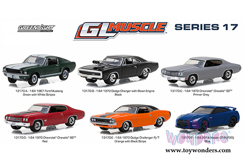 Greenlight - GL Muscle Series 17 Assortment (1/64 scale diecast model car, Asstd.) 13170/48