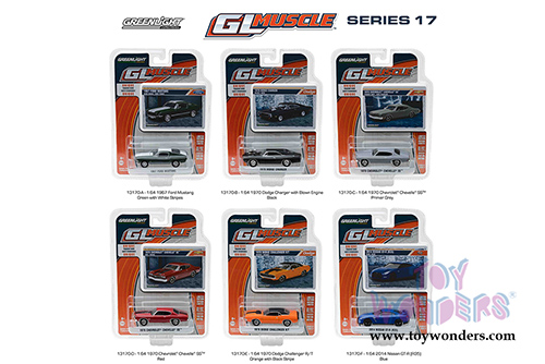 Greenlight - GL Muscle Series 17 Assortment (1/64 scale diecast model car, Asstd.) 13170/48