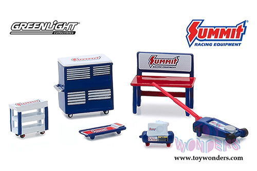 Greenlight - GL Muscle Shop Tools Summit Racing Equipment (6 pc. set, 1:64 Scale) 13176/48