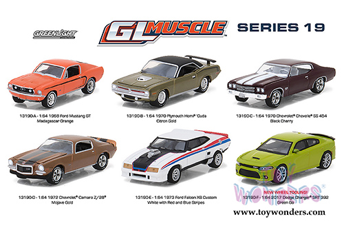Greenlight - GL Muscle Series 19 Assortment (1/64 scale diecast model car, Asstd.) 13190/48