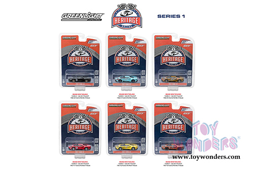Greenlight - Ford GT Racing Heritage Series 1 (1/64 scale diecast model car, Asstd.) 13200/48